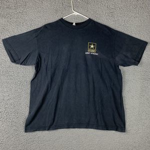 US Army Shirt‎ Men Extra Large Black Army Strong Casual PT Training Tee